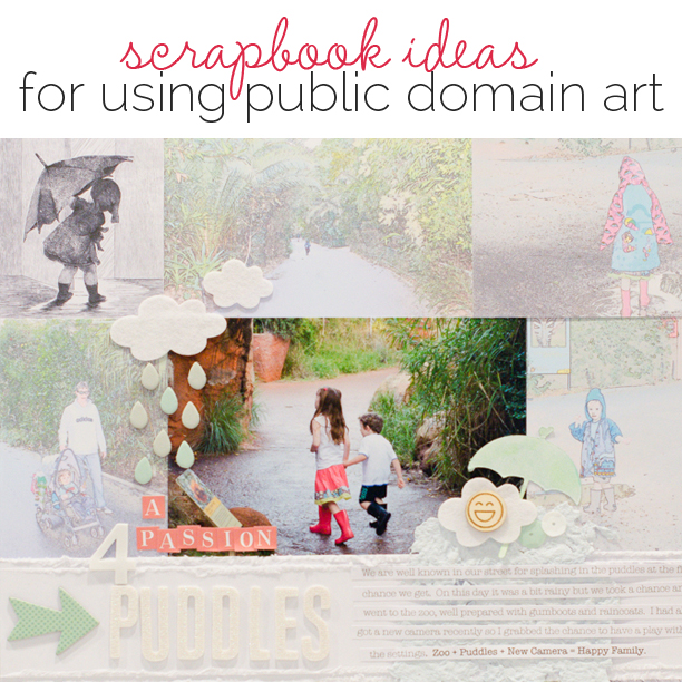 Ideas for Scrapbooking with Free Public Domain Images