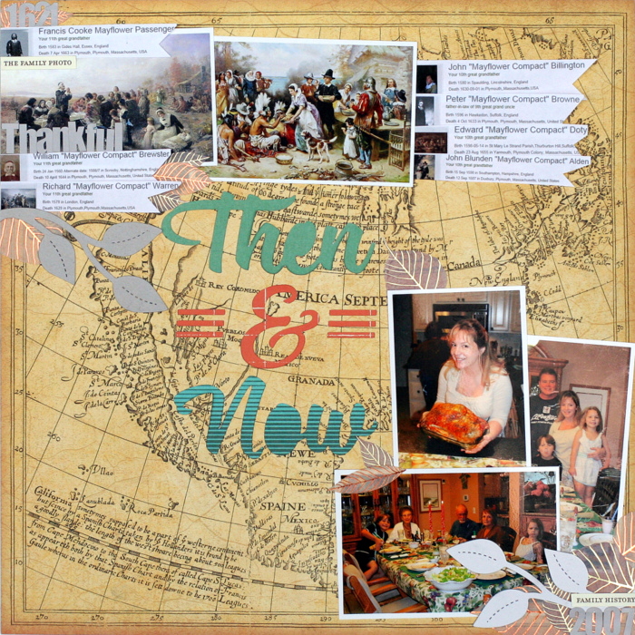 Ideas for Telling Scrapbook Page Stories about "Thanksgiving Then and Now" | Katie Scott | Get It Scrapped