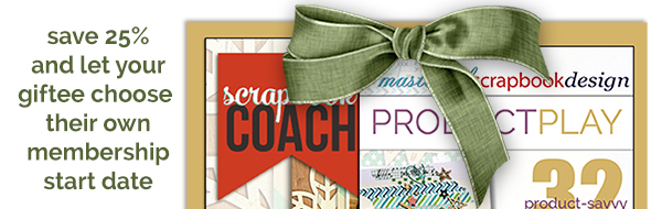 Save 25% on a gift of scrapbooking companionship, starters, ideas, and instruction