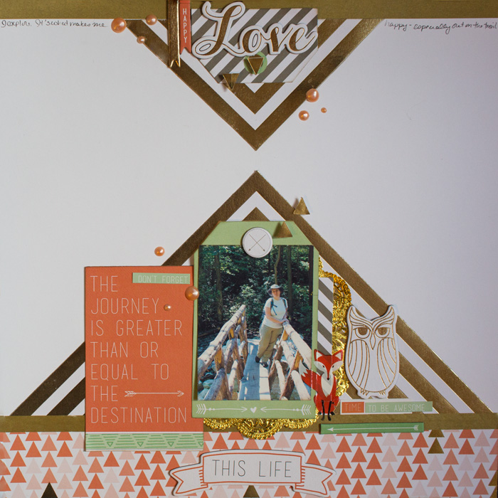 Some Scrapbook Page Stories are Best Told with a "Single and Pretty" Approach|Gretchen Henninger l Get It Scrapped