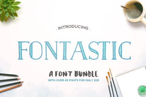 The Fontastic Font Bundle at The Hungry JPG | Get It Scrapped
