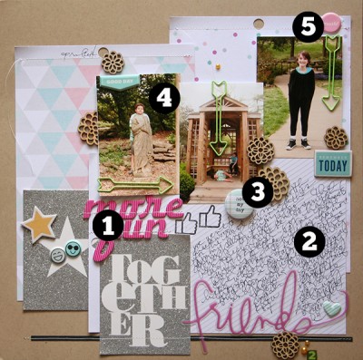 5 Liftable Scrapbook Page Ideas from a Layout by Doris Sander | Get It Scrapped