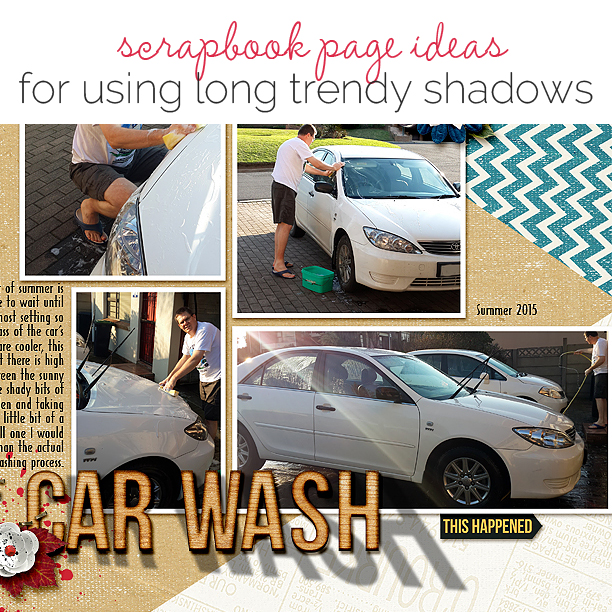 Scrapbooking Ideas for Using Trendy Long Shadows on the Scrapbook Page | Get It Scrapped