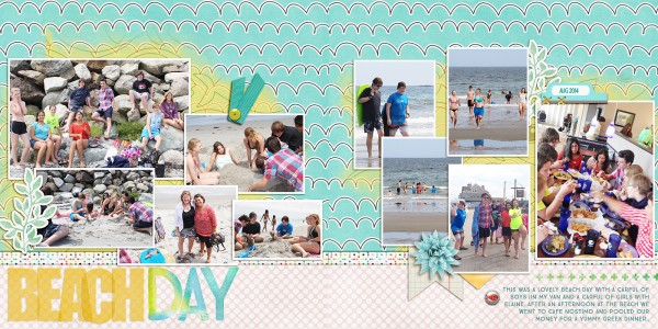 Two-Page Summer Scrapbook Pages | Blog Hop