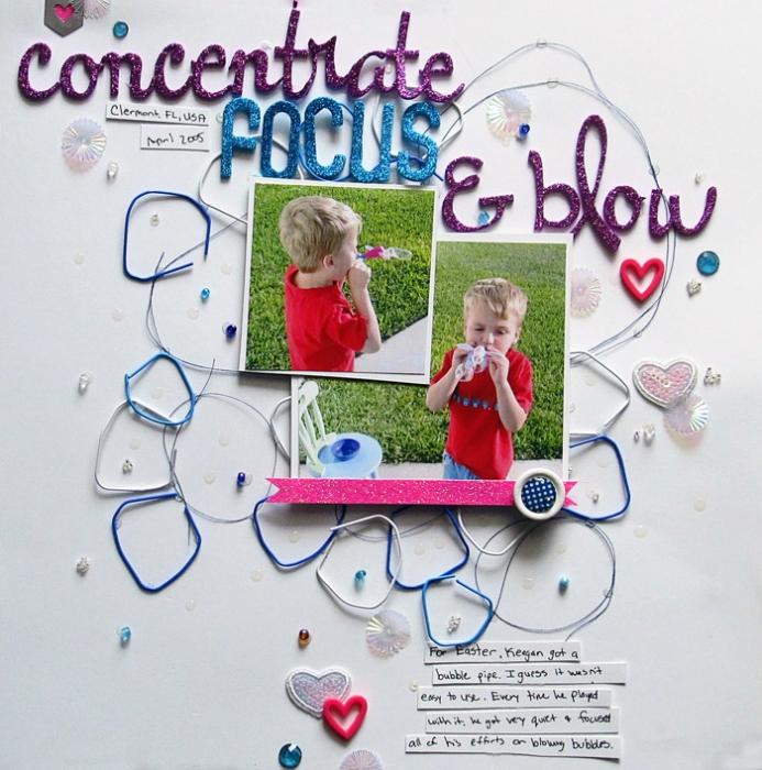 Scrapbooking Ideas and Techniques for Adding Relaxed-Geometry Patterns to the Page | Christy Strickler | Get It Scrapped