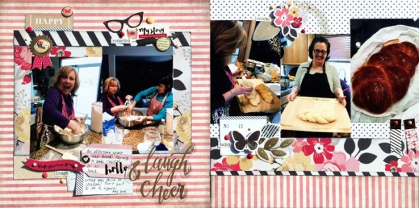 Scrapbooking Ideas for Designing Two-Page Layouts with Different Backgrounds on Each Side | Devra Hunt | Get It Scrapped