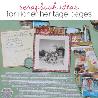 Idea Round Up | 6 Ideas for Scrapbooking Your Family Heritage | Get It Scrapped