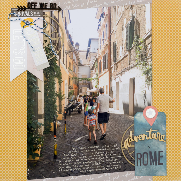 Scrapbook Page Sketch and Layered Template #106 | Kristy T | Get It Scrapped