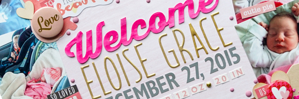 Scrapbook Page Designs Inspired by Trendy Website Headers