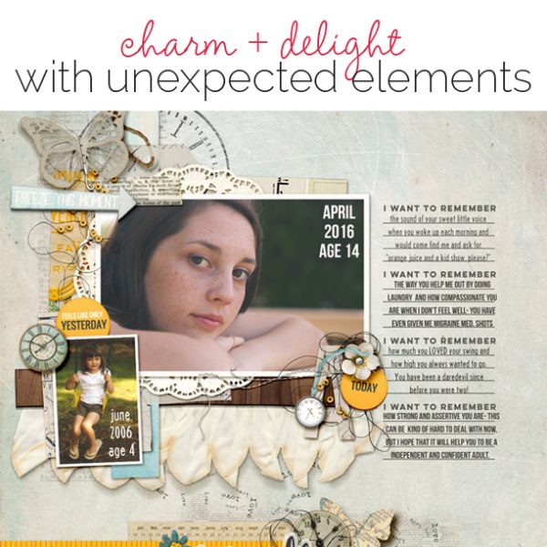 Unexpected Scrapbook Page Choices That Charm and Delight | Get It Scrapped