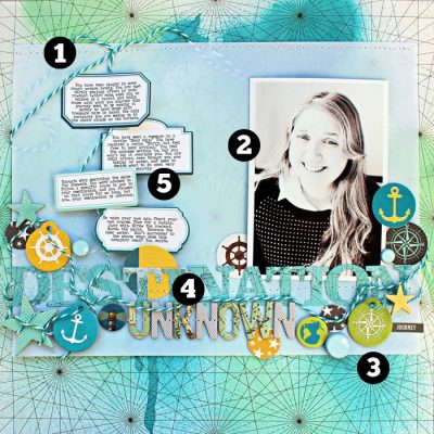 5 Liftable Scrapbook Page Ideas from 1 Layout by Jill Sprott | Get It Scrapped