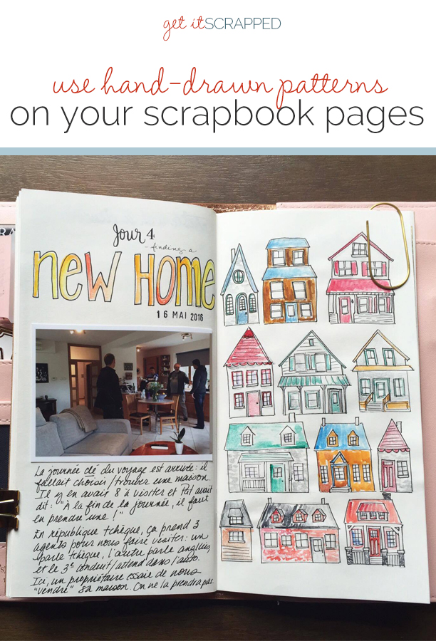Ideas for Creating Hand-Drawn and Hand-Painted Patterns to Use on Your Scrapbook Pages | Get It Scrapped