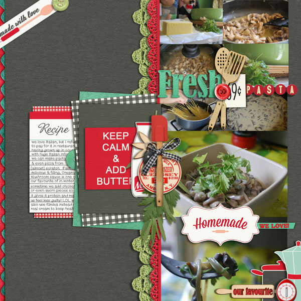 Page Ideas for Scrapbooking Your Food | Cynthia T. | Get It Scrapped