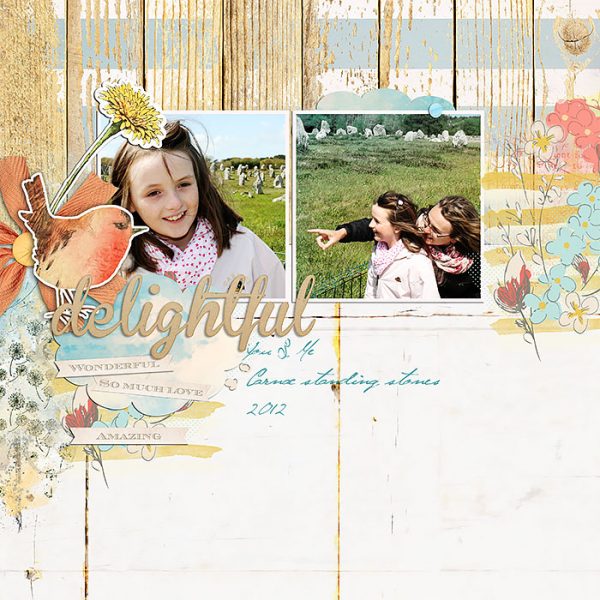 Scrapbook Page Sketch and Template #117 | Lynn Grieveson | Get It Scrapped