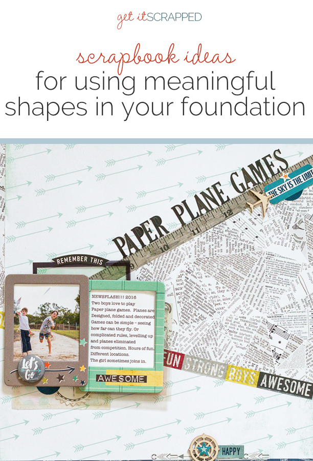 Scrapbook Ideas for Using Meaningful Shapes and Silhouettes in Your Scrapbook Page Foundations | Get It Scrapped