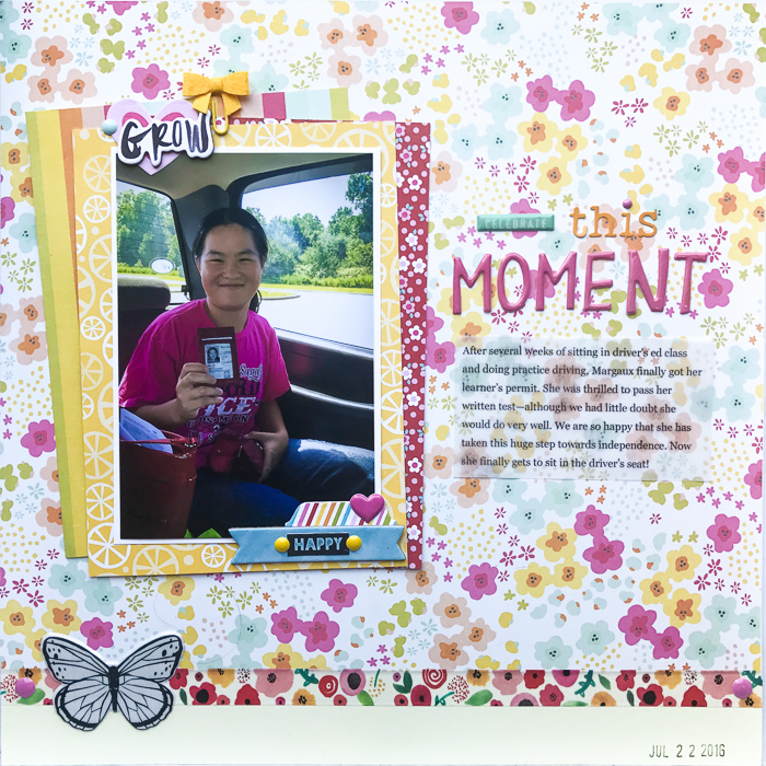 Scrapbook Ideas for Combining Embellishments on The Page | Kelly Sroka | Get It Scrapped