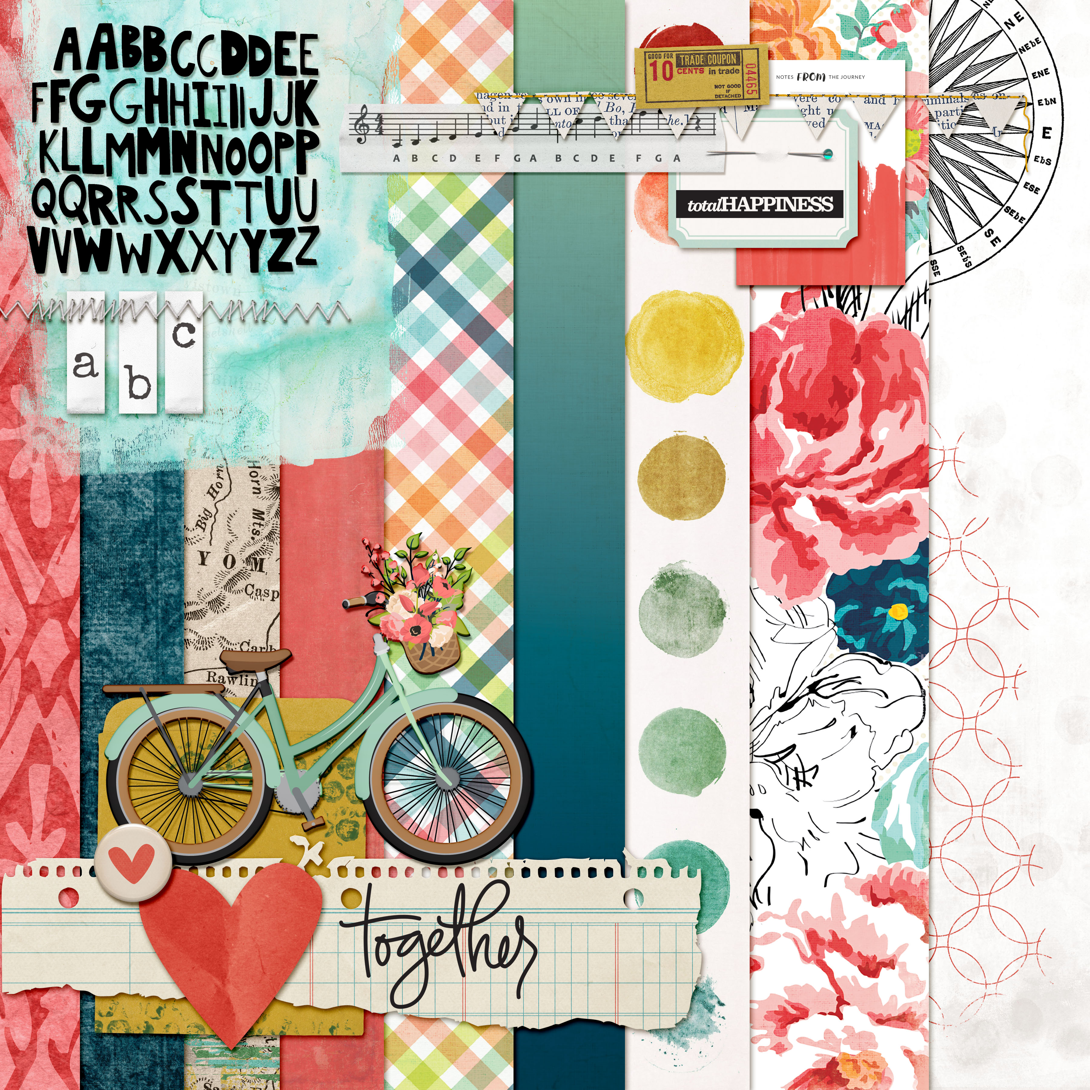 Scrapbook Page Challenge: Make Your Own Kit