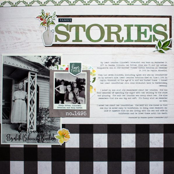 Ideas for Scrapbook Page Storytelling with a "Farm Fresh" Style | Shanna Hystad | Get It Scrapped
