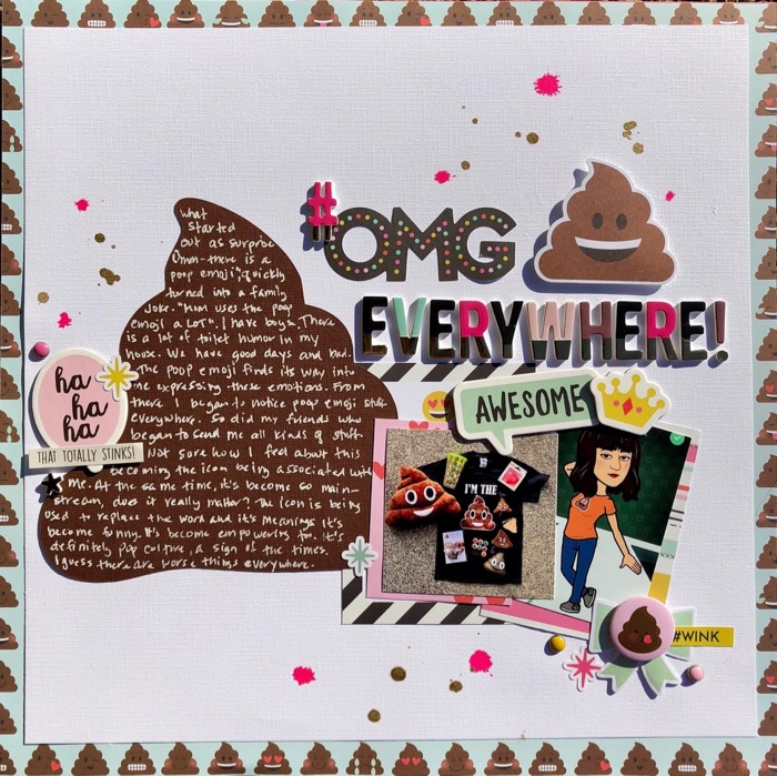 Ideas for Scrapbook Page Storytelling with an Emoji Motif | Devra Hunt | Get It Scrapped