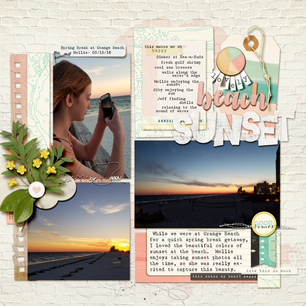 Use the "Piecework" Design for Scrapbooking Multi-Photo Pages | Kelly Prang | Get It Scrapped