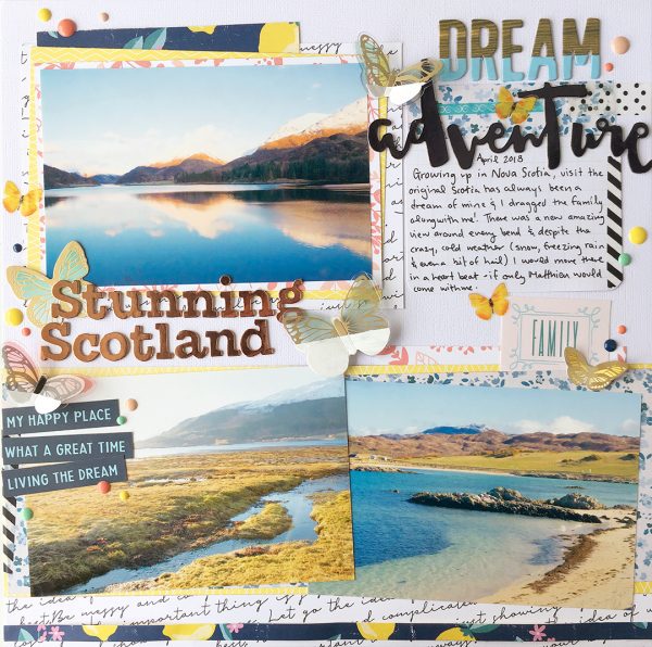 Add Contrast and Charm to Your Scrapbook Pages with a "Dipped" Look | Cara Vincens | Get It Scrapped