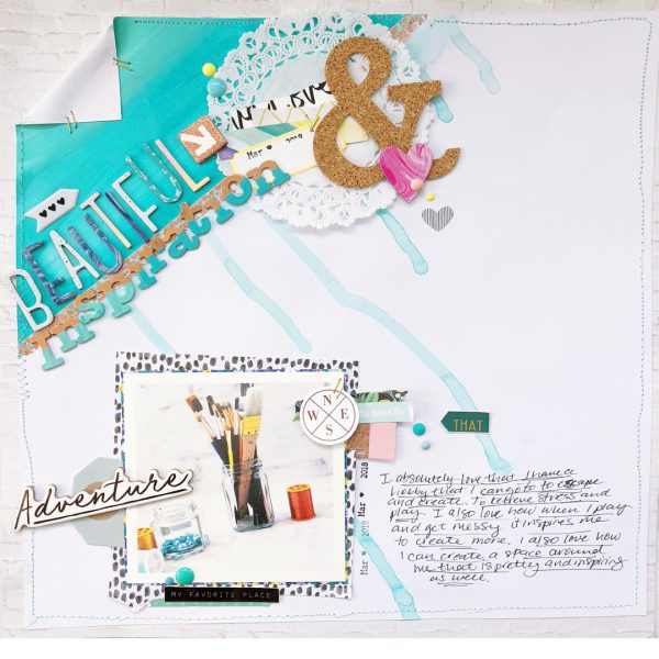 Add Contrast and Charm to Your Scrapbook Pages with a "Dipped" Look | Hannah Lemieux | Get It Scrapped