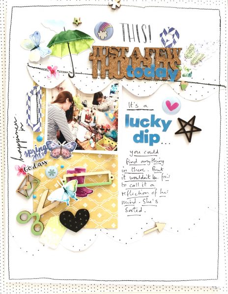 Add Contrast and Charm to Your Scrapbook Pages with a "Dipped" Look | Sian Fair | Get It Scrapped