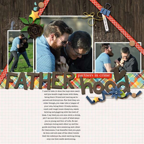 Celebrating Fatherhood on the Scrapbook Page | Stefanie Semple | Get It Scrapped