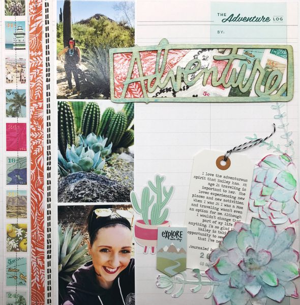 Ideas for Scrapbook Page Storytelling with a Succulent Motif | Shanna Hystad | Get It Scrapped