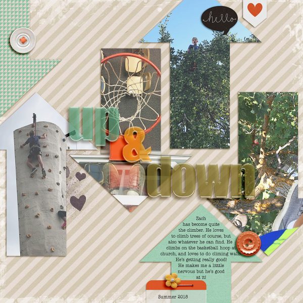Using Repeating Shapes on the Scrapbook Page to Reinforce Your Story and Design | Lynnette Wilkins | Get It Scrapped